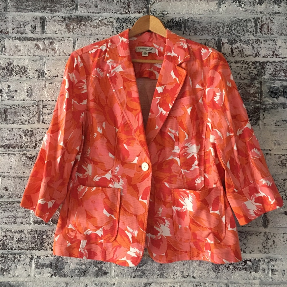 Coldwater Creek, floral summer jacket